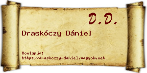 Draskóczy Dániel névjegykártya