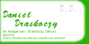 daniel draskoczy business card