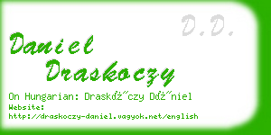 daniel draskoczy business card